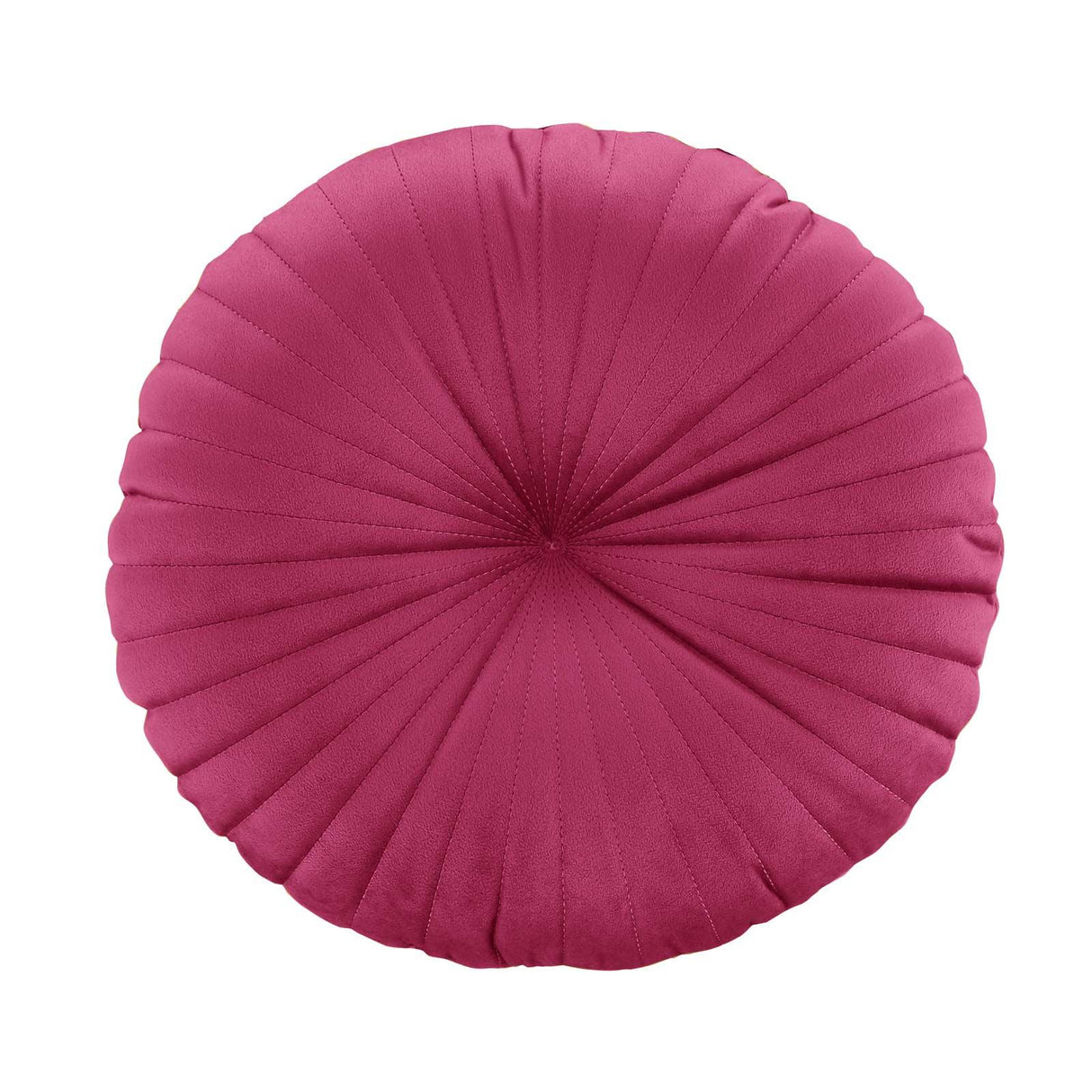 Catherine Lansfield Pleated Round Button Filled Cushion 19