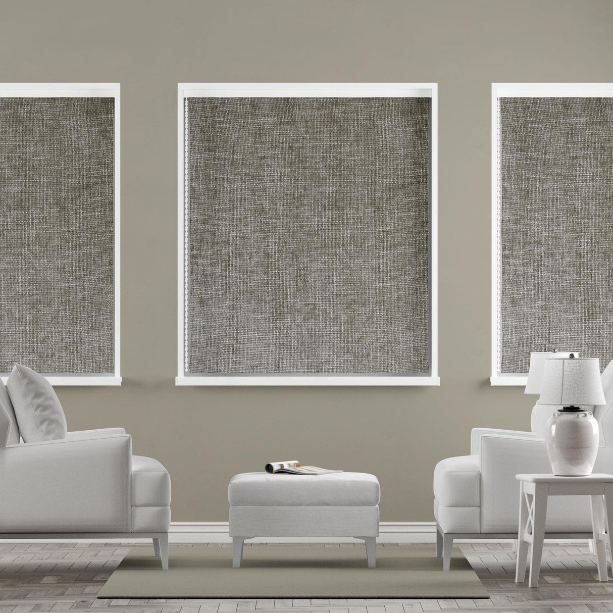 Arla Linen Made To Measure Roman Blind by Style Furnishings