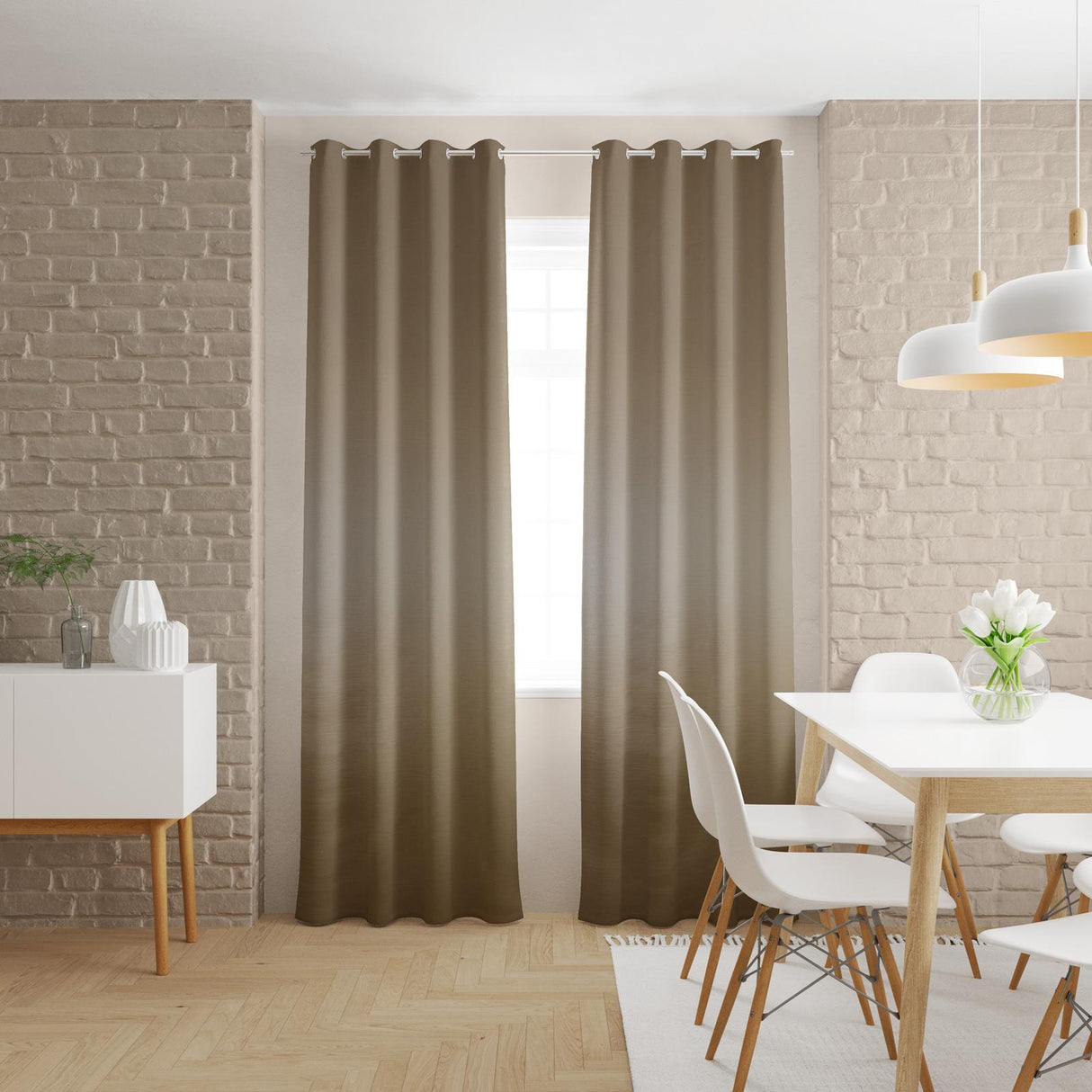 Lucida Sand Made To Measure Curtains by Style Furnishings