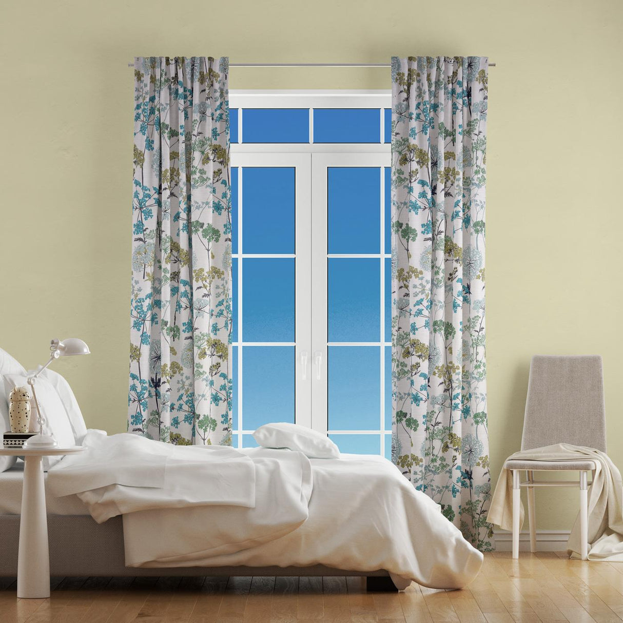 Hedgerow Pistachio Made To Measure Curtains by Style Furnishings