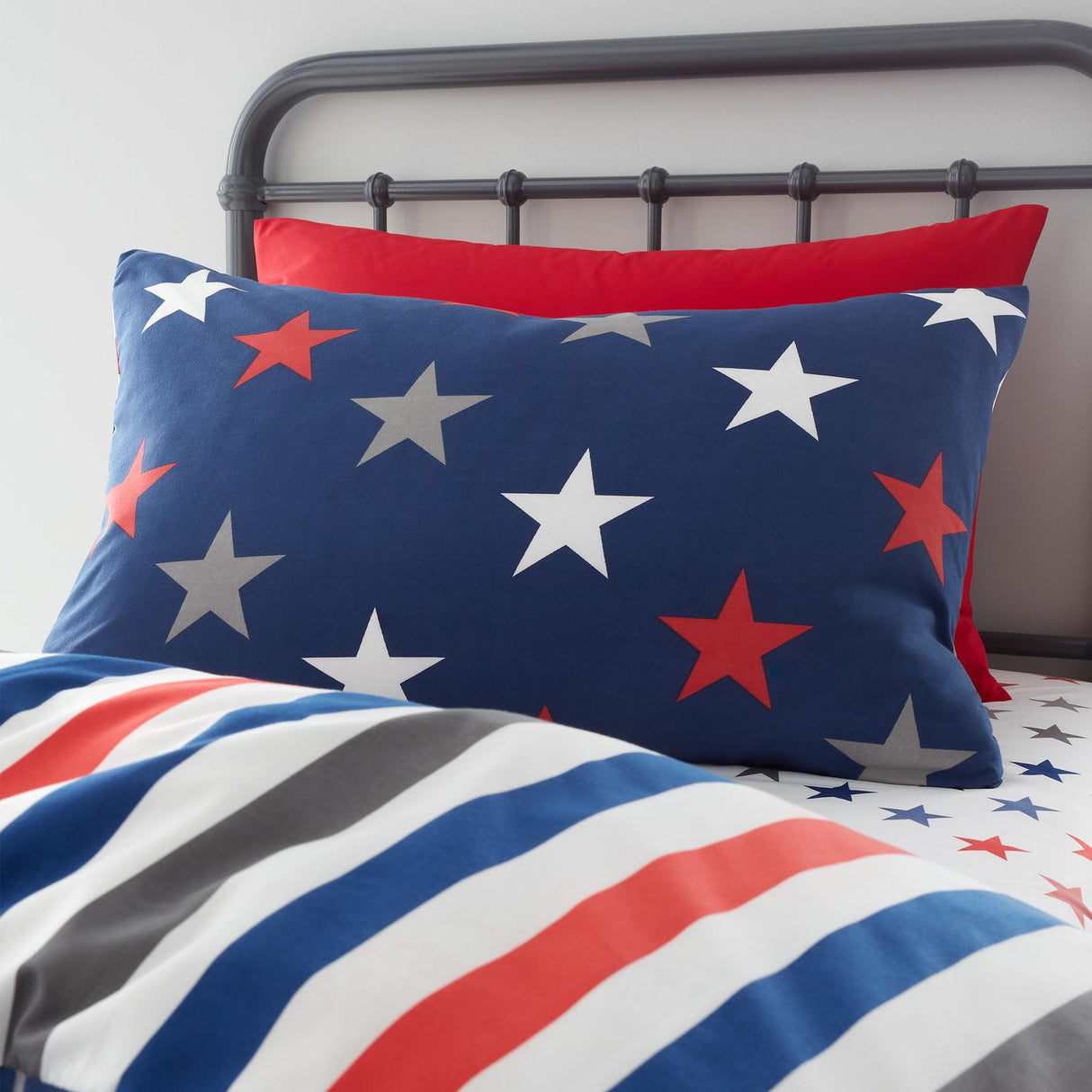 Stripes & Stars Duvet Cover Set Twin Pack by Catherine Lansfield