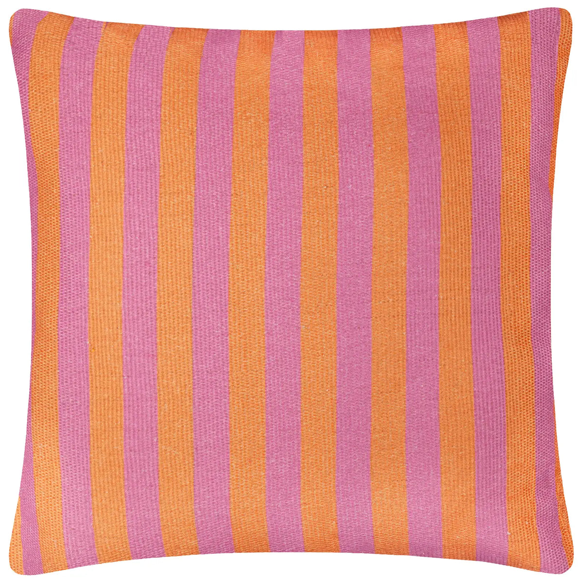 Deck Stripe Outdoor Orange / Pink Cushion Cover or Filled Cushion 60cm x 60cm - additional product view 3