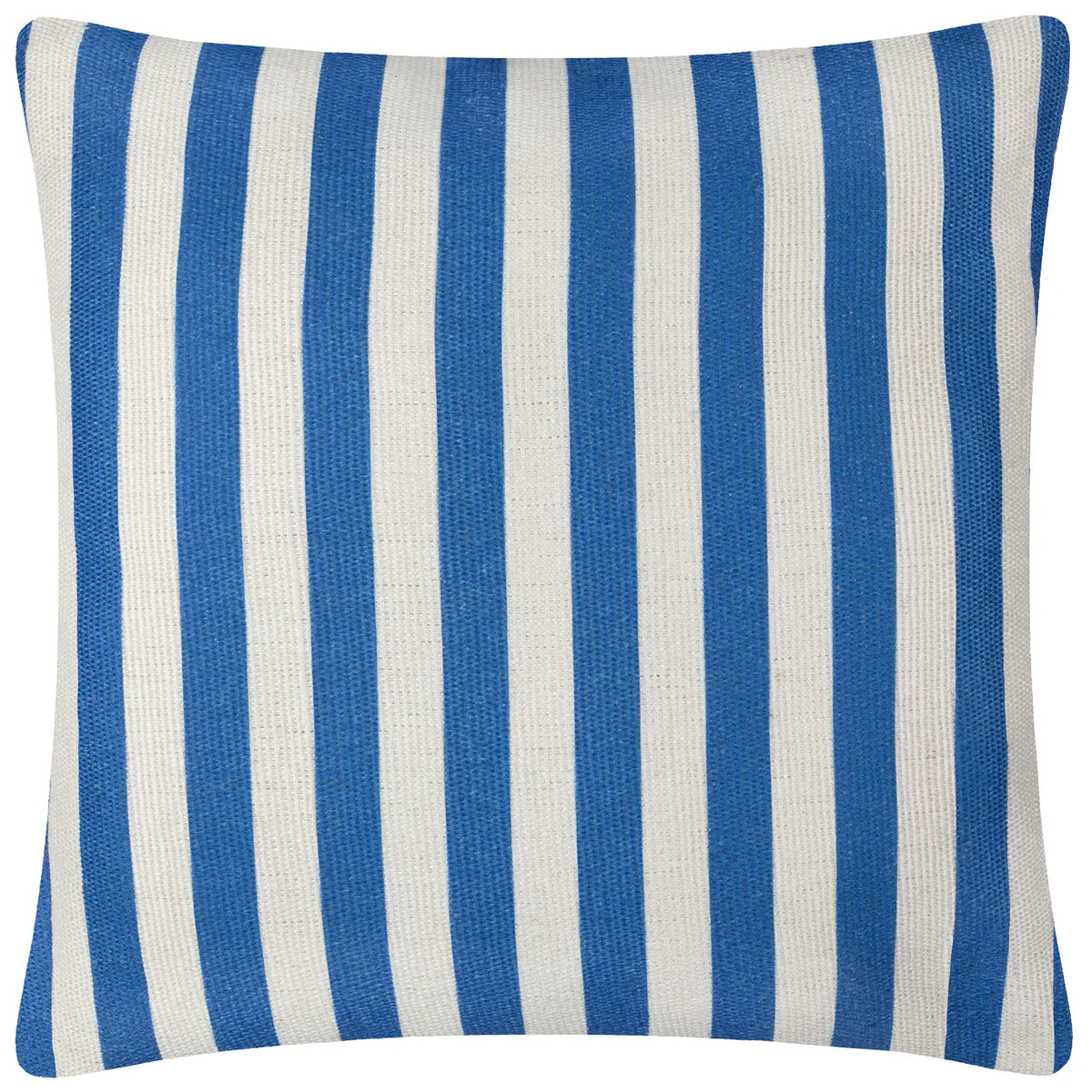 Deck Stripe Outdoor White / Blue Cushion Cover or Filled Cushion 60cm x 60cm - additional product view 3