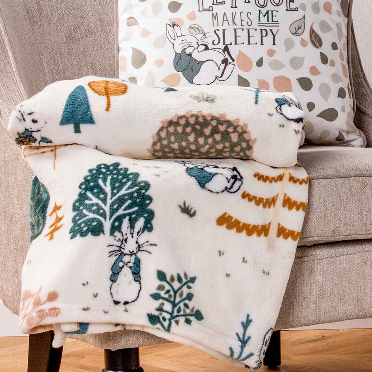 Scandi Woods Fleece Throw by Peter Rabbit™