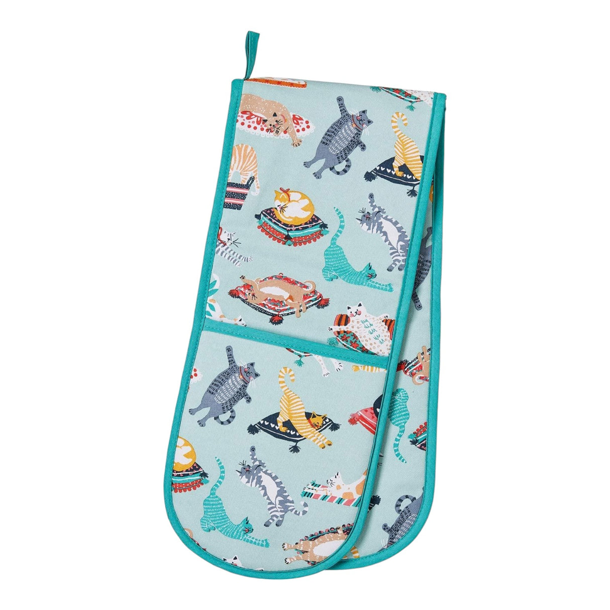 Kitty Cats Luxury Cotton Double Oven Glove Oven Gloves Ulster Weavers