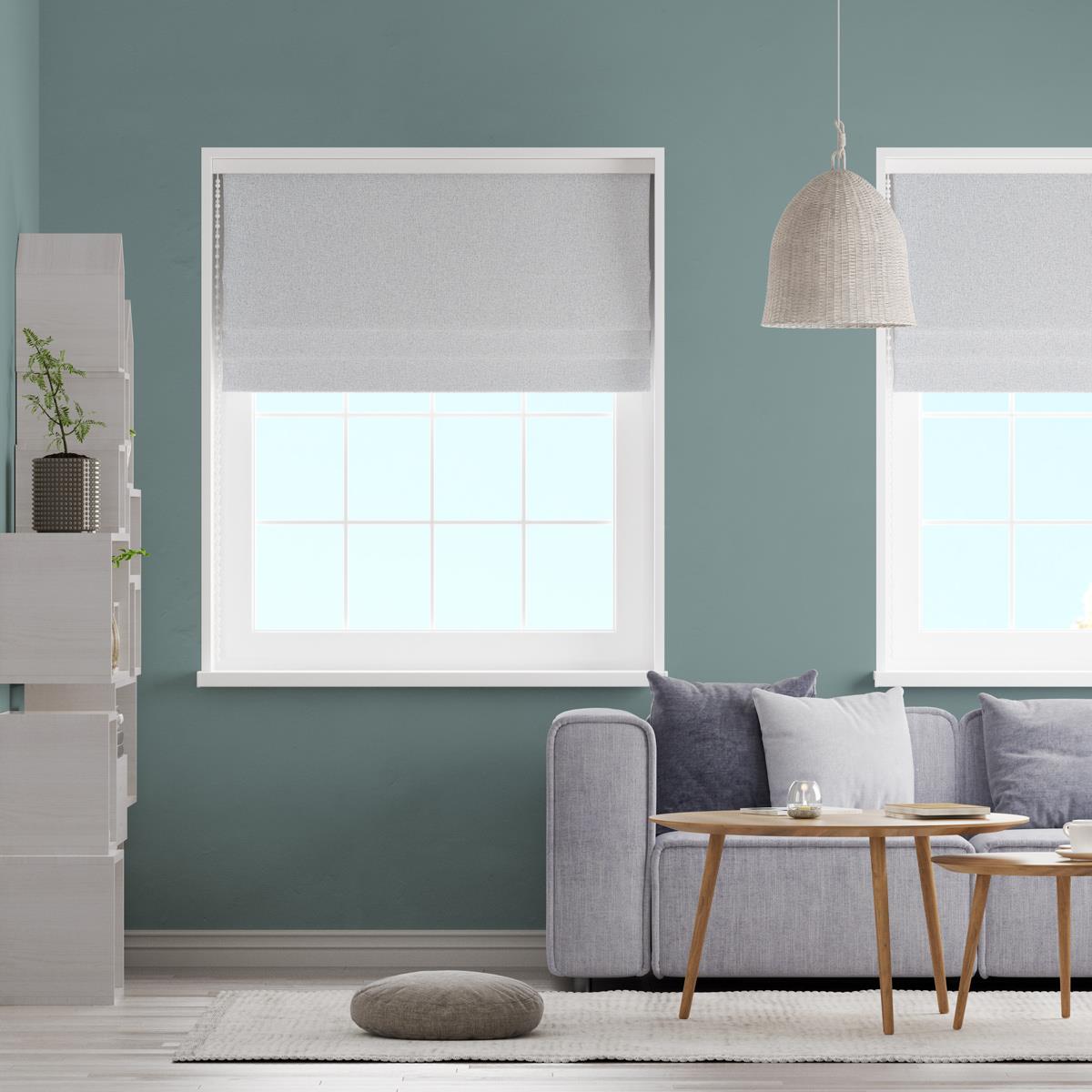 Carina Silver Made To Measure Roman Blind by Style Furnishings