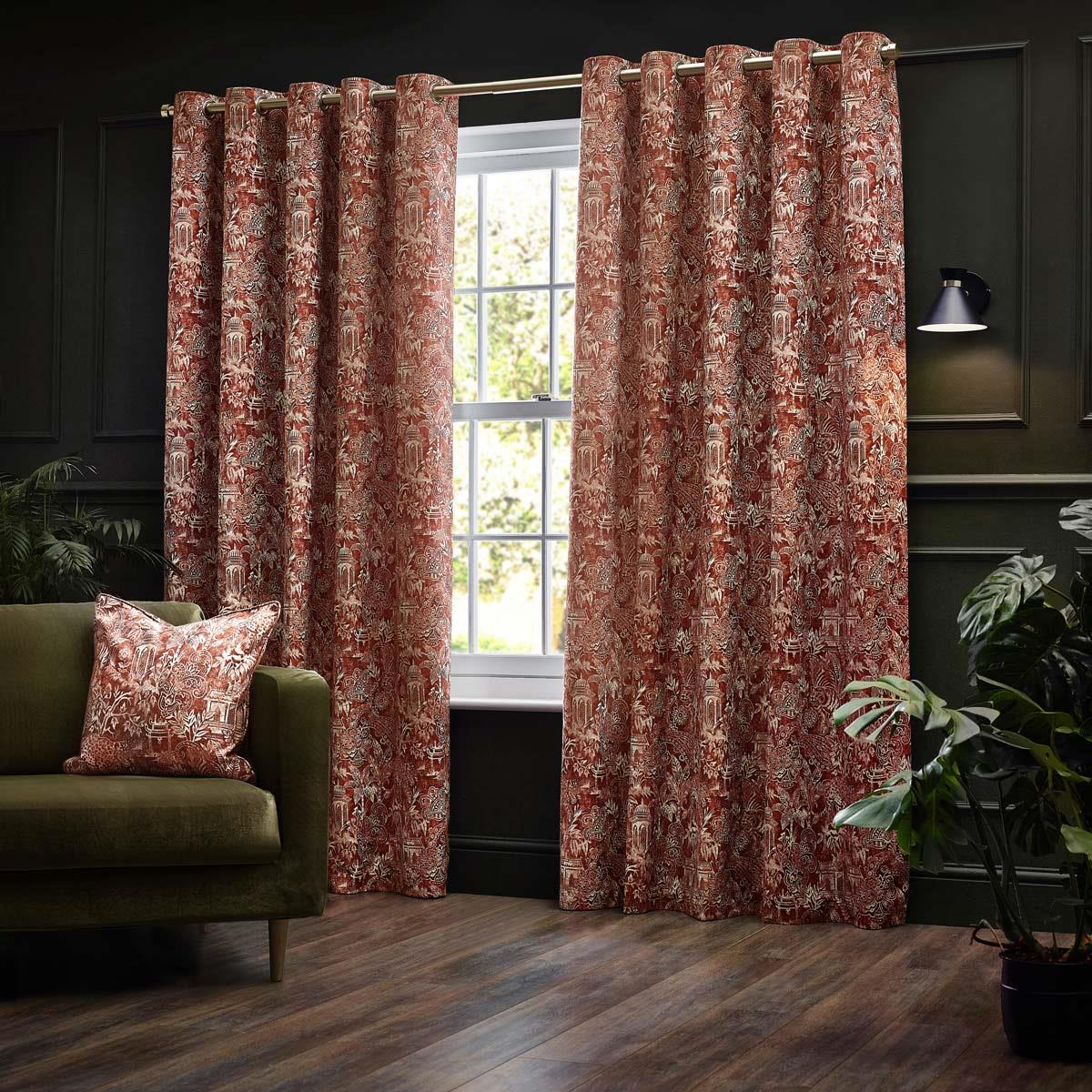 Bengal Jungle Eyelet Curtains by Wylder Tropics