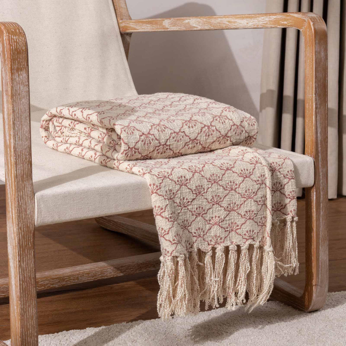 Saku Cotton Throw Blanket 130cm x 170cm by Yard