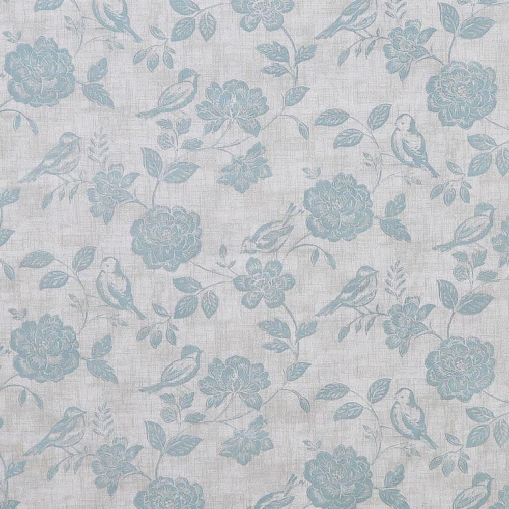 Bird Garden Print Duck Egg Made To Measure Roman Blind by Style Furnishings