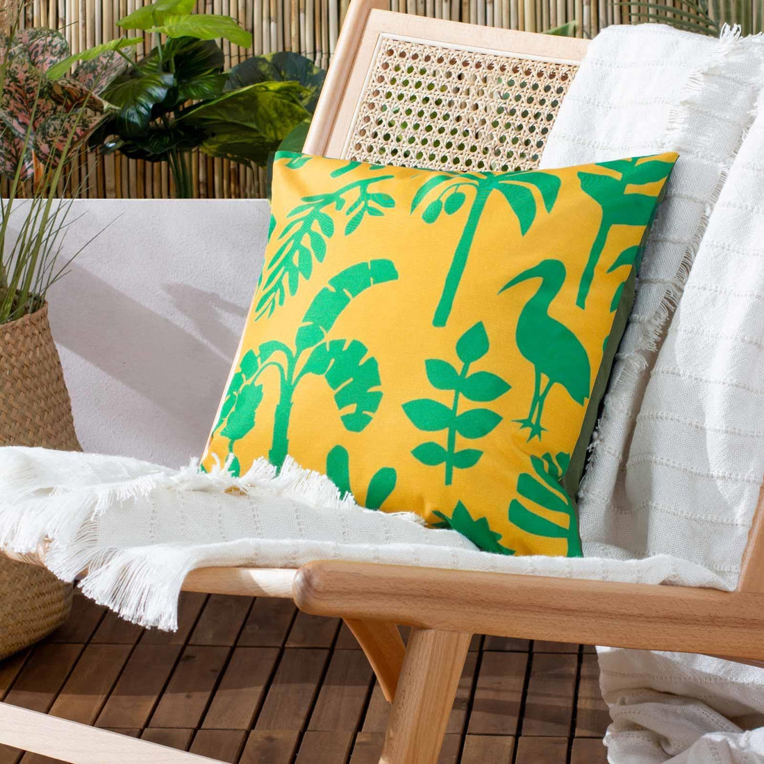 Marula Outdoor Teal Cushion Cover 43cm x 43cm