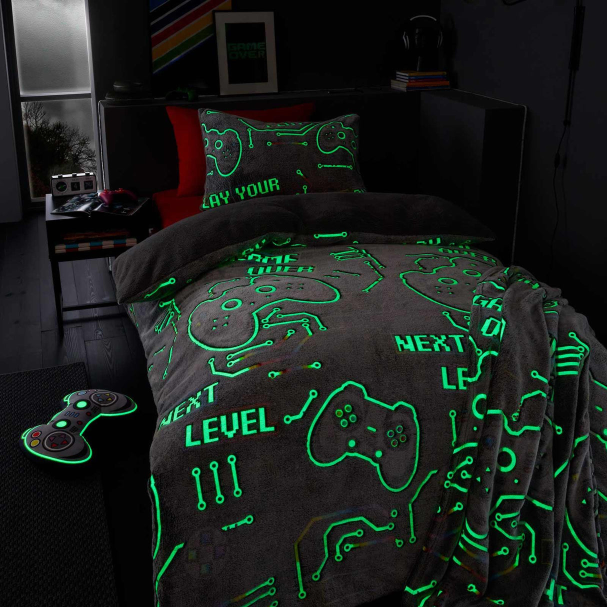 Game Over Fleece Duvet Cover Set by Catherine Lansfield