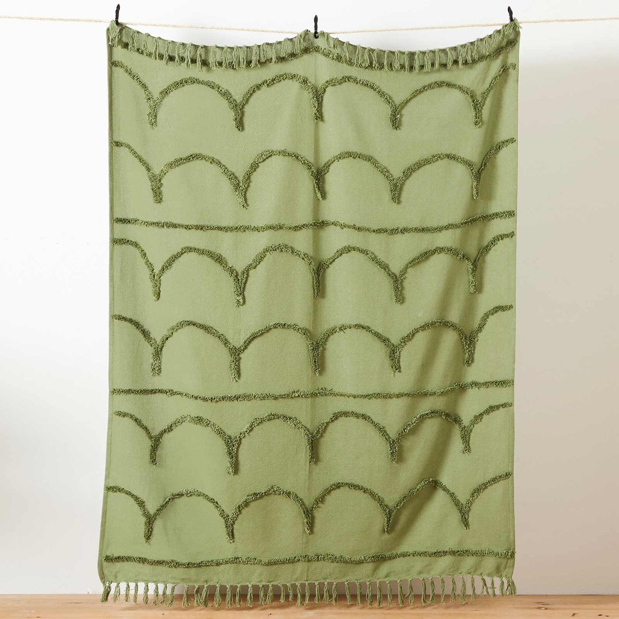Jakarta Tufted Throw Blanket 130cm x 180cm by furn.