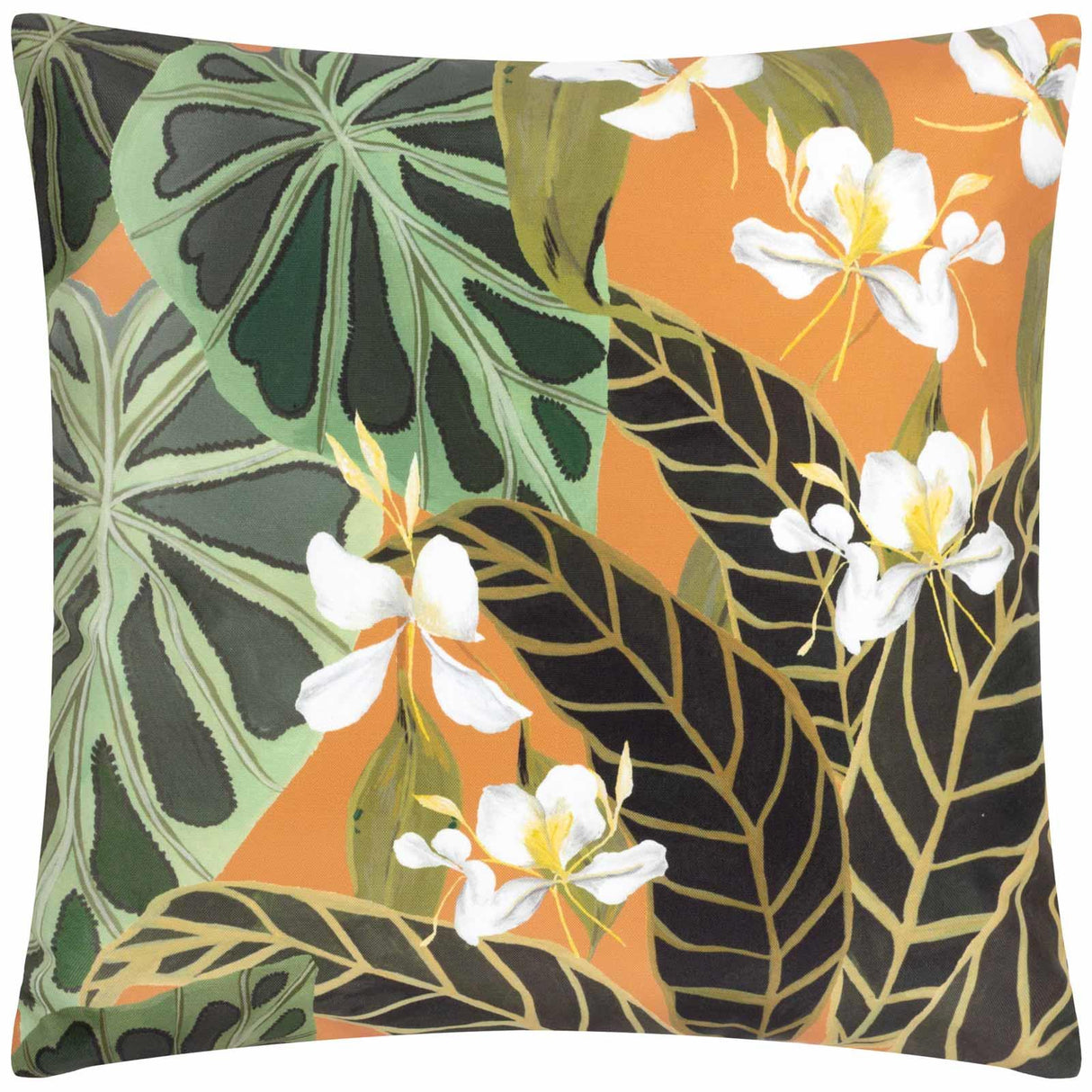 Kali Leaves Outdoor Cushion Cover 20" x 20" (50cm x 50cm) by Wylder Tropics 2
