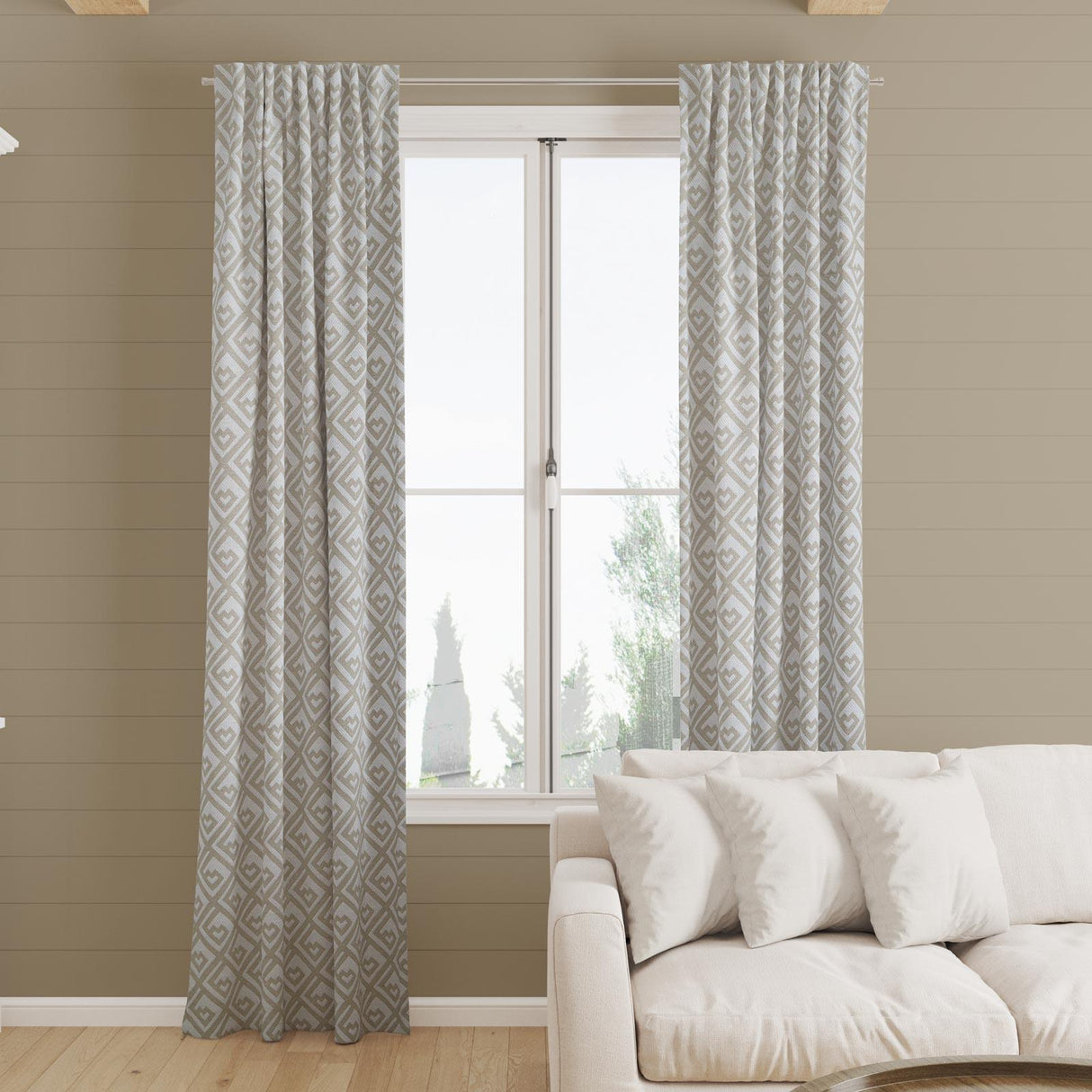 Izmir Biscuit Made To Measure Curtains by Style Furnishings