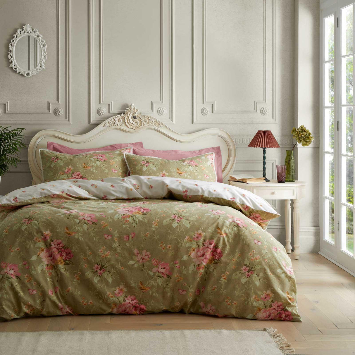 Bridgerton Penelope Floral Duvet Cover Set by Catherine Lansfield