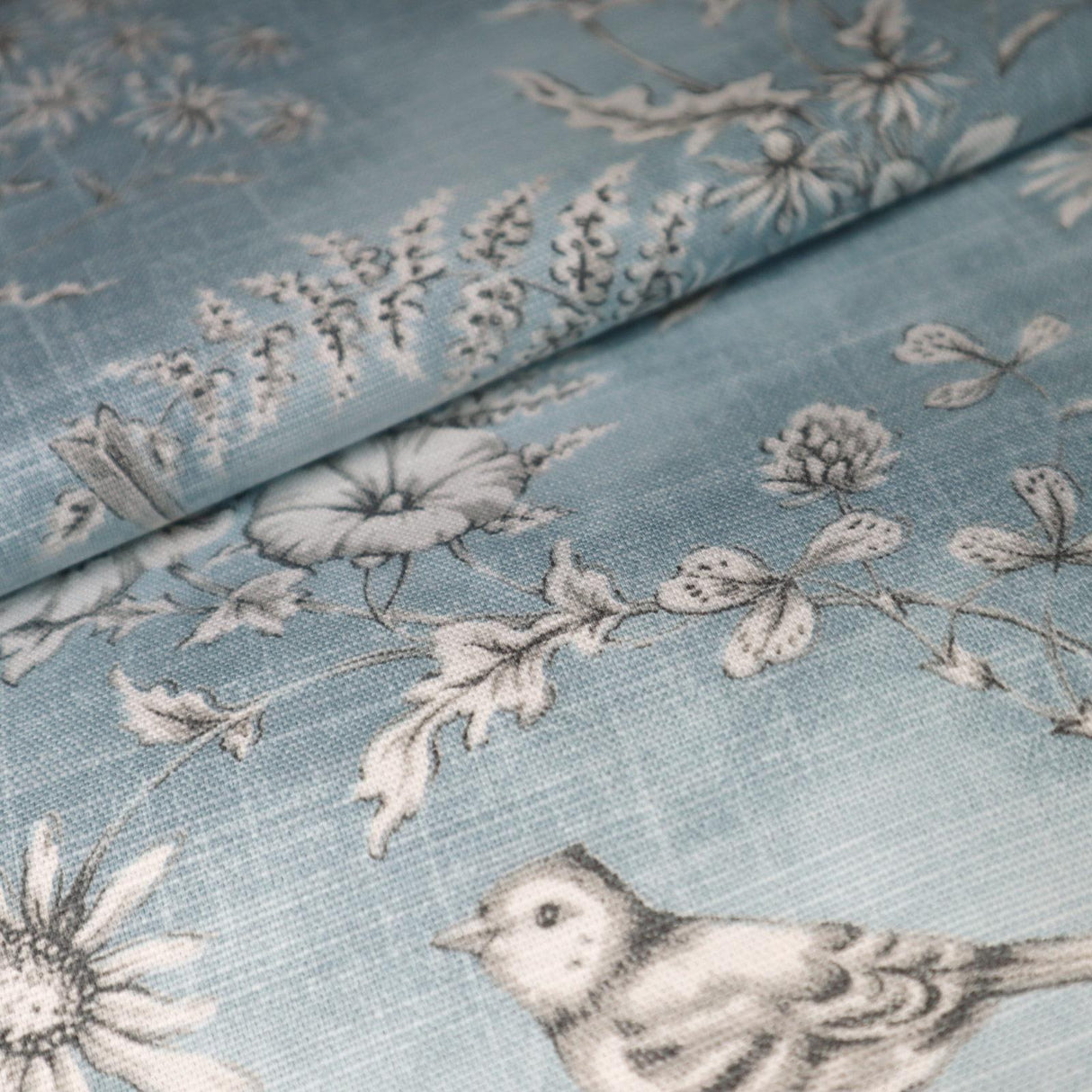 Finch Toile Delft Made To Measure Curtains by Style Furnishings