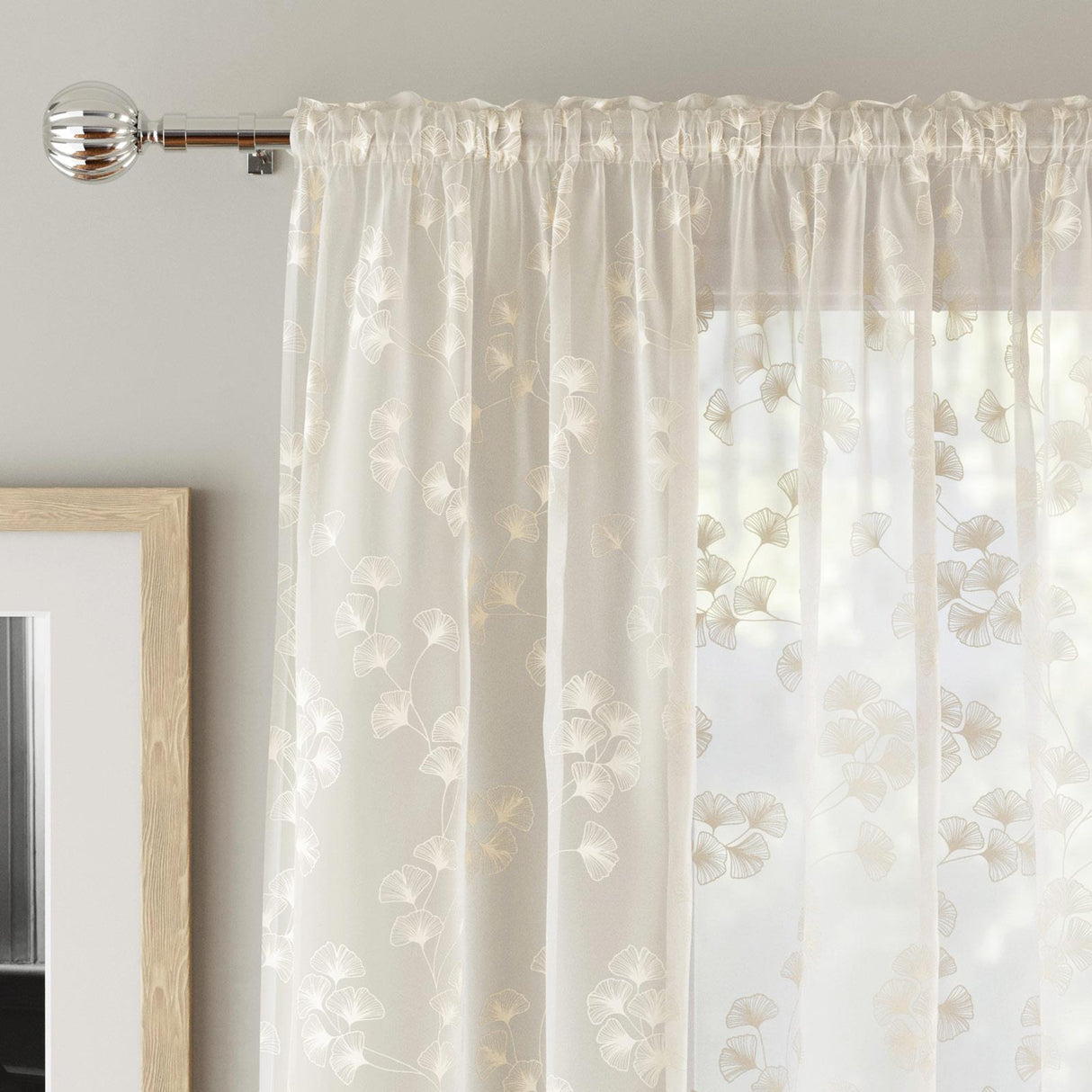 Delilah Voile Curtain Panel by Enhanced Living