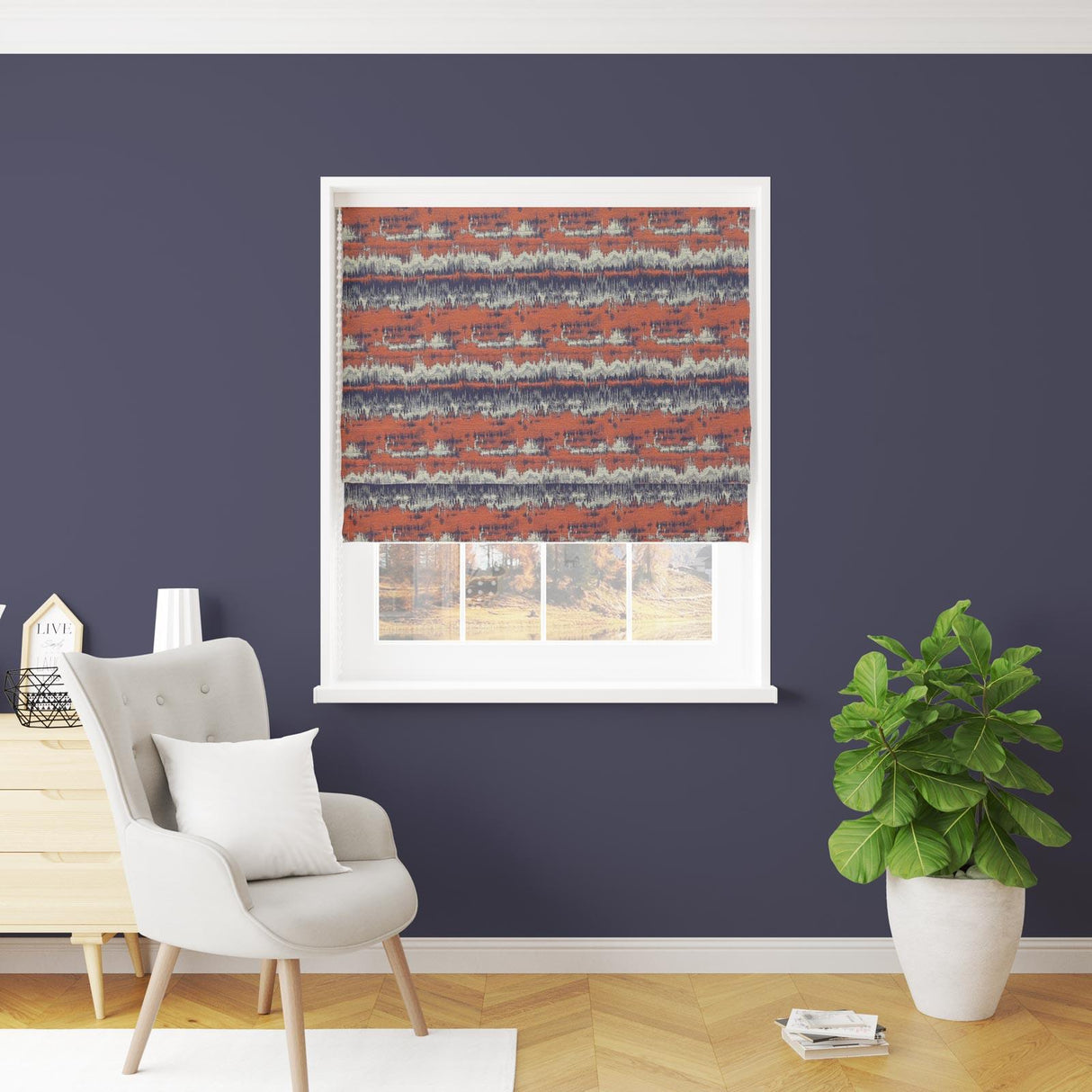 Cancun Terracotta Made To Measure Roman Blind by Style Furnishings