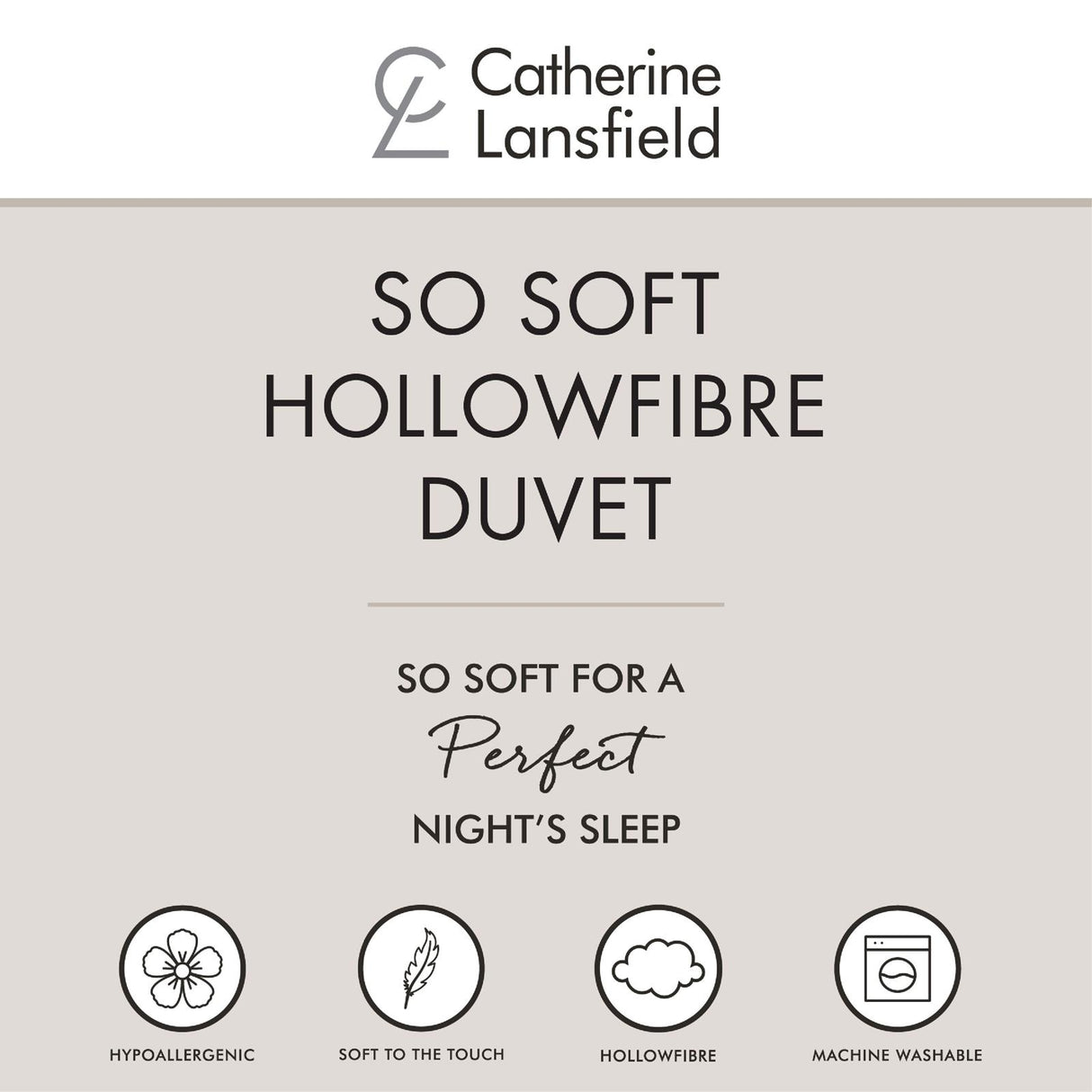 Catherine Lansfield So Soft Hollowfibre 4.5 Tog Duvet 5