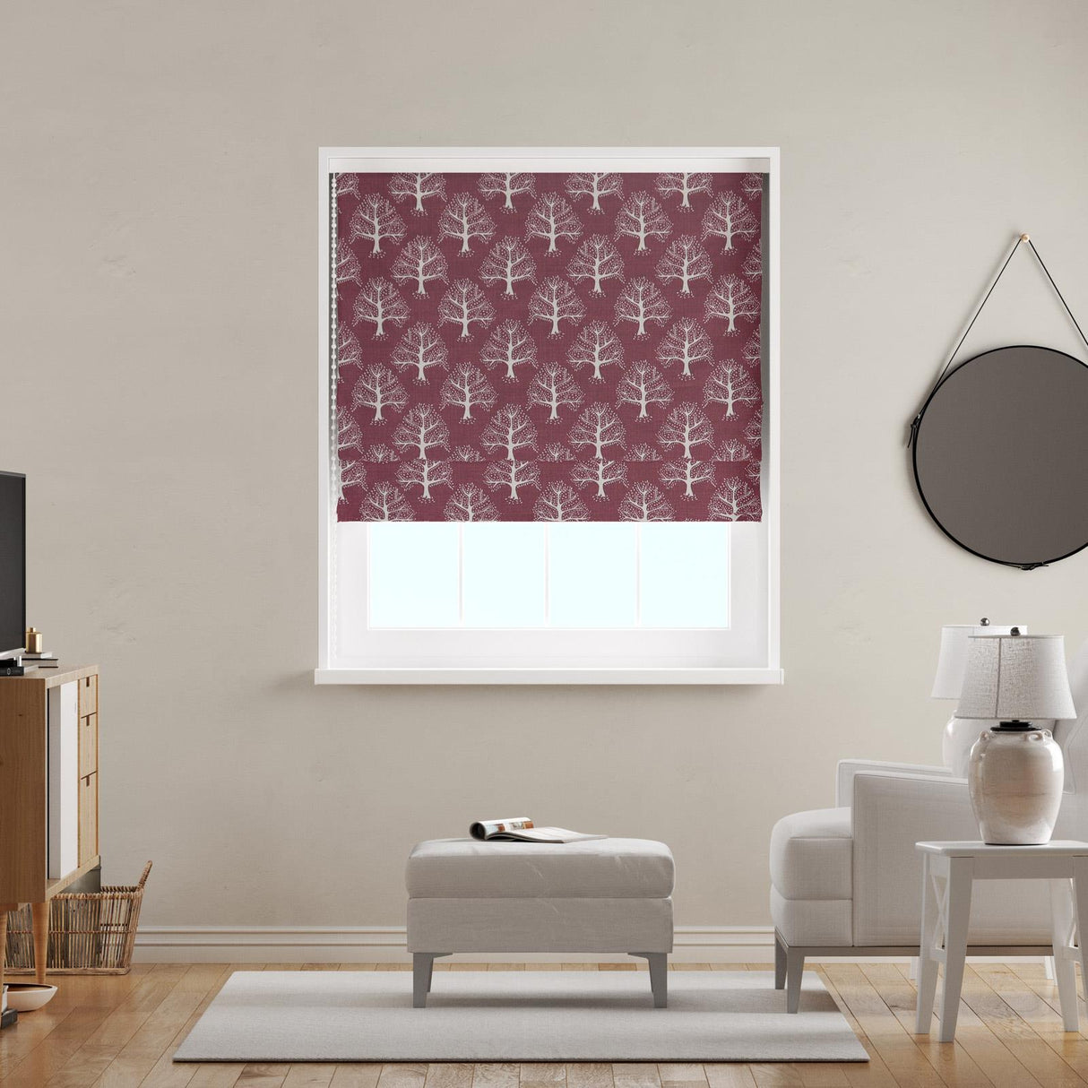 Great Oak Maasai Made To Measure Roman Blind by Style Furnishings