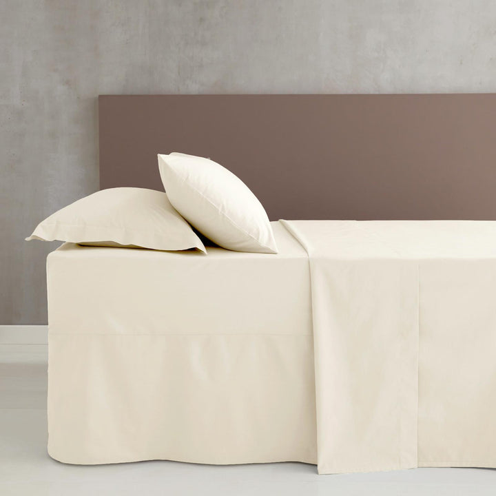 Easy Iron Percale Extra Deep Fitted Sheet Cream - Ideal