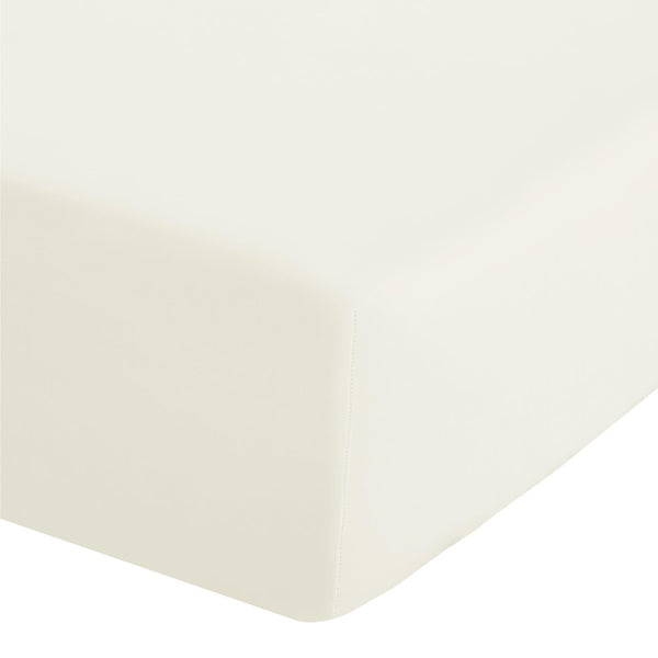 Easy Iron Percale Fitted Sheet Cream - Ideal