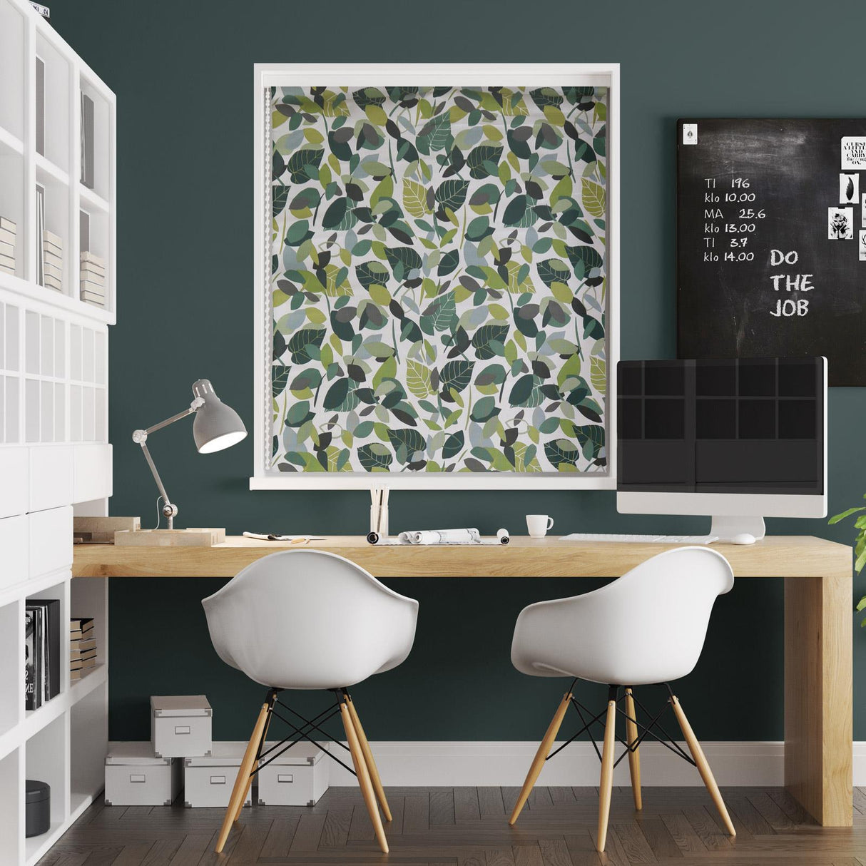 Botaniska Spruce Made To Measure Roman Blind by Style Furnishings