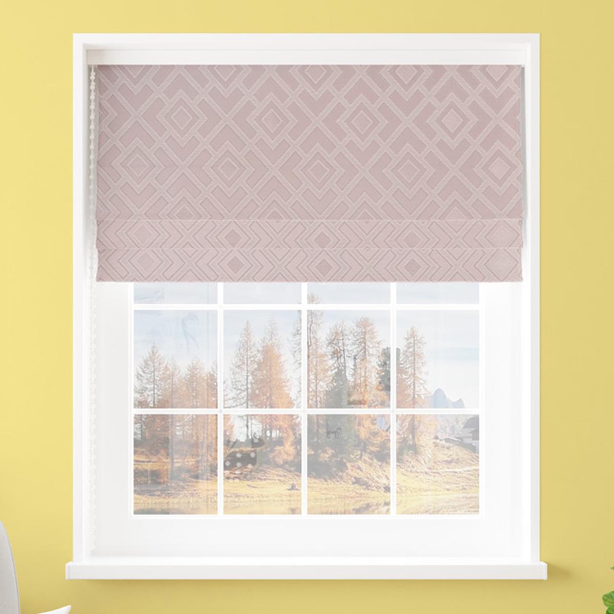 Parapet Blush Made To Measure Roman Blind by Style Furnishings