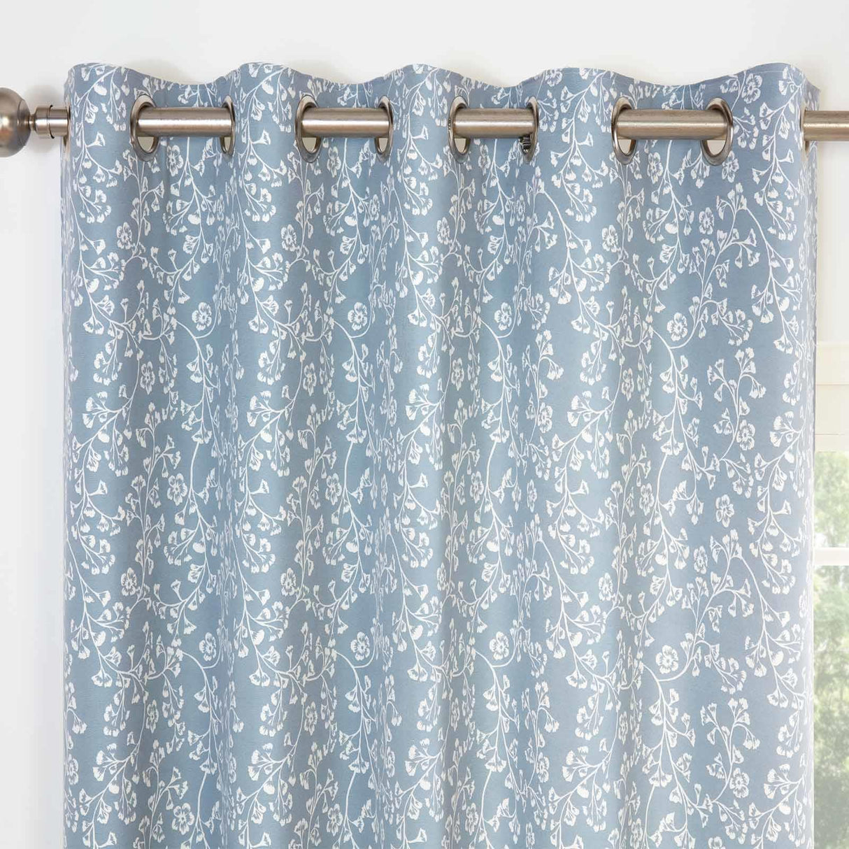 Sade Floral Eyelet Curtains by Sundour