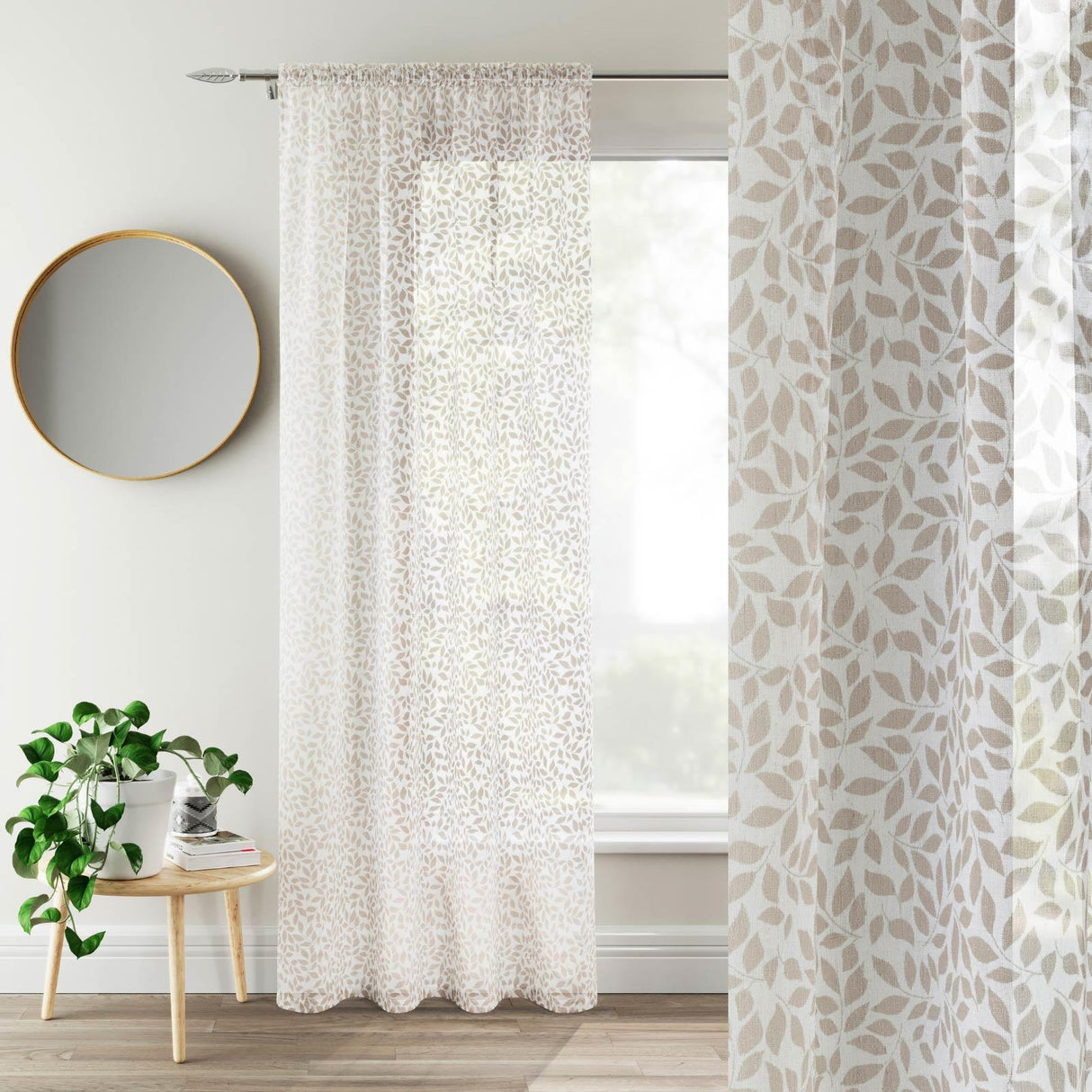 Willow Voile Curtain Panel by Enhanced Living