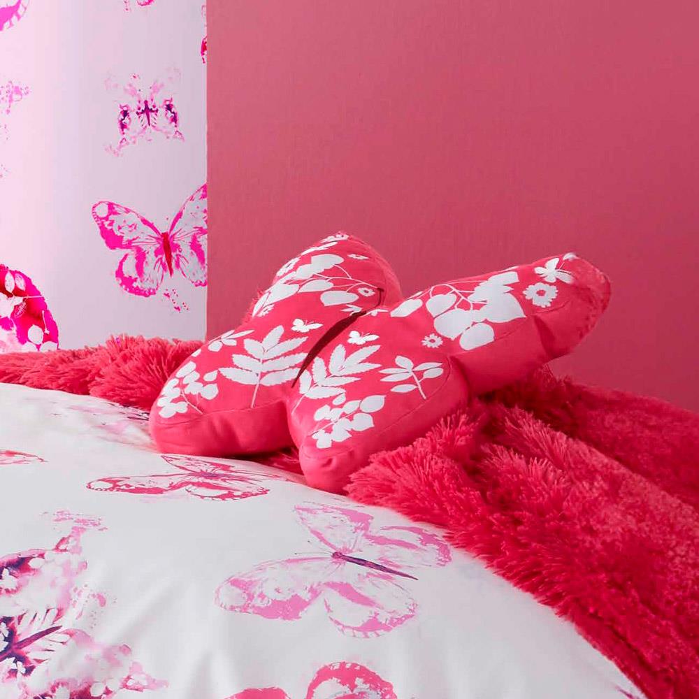 Catherine Lansfield Butterfly 3D Kids Filled Cushion