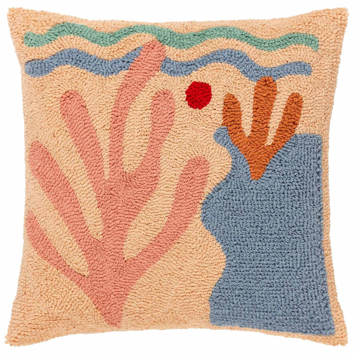 Corals Knitted Cushion Cover 18" x 18" (45cm x 45cm) by furn. 3