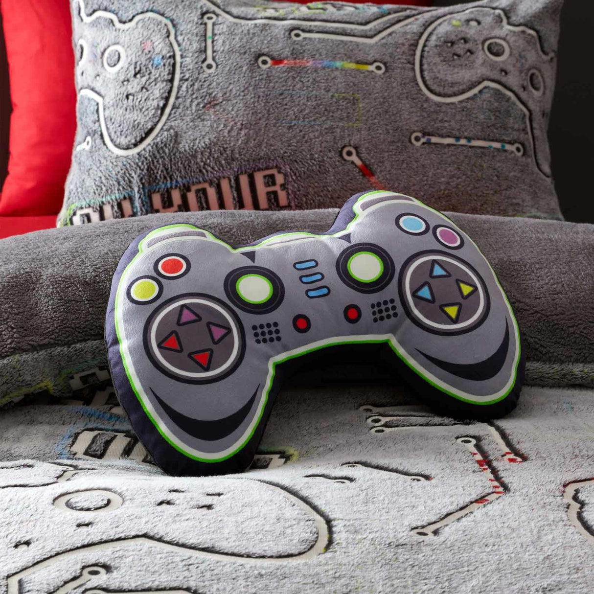 Catherine Lansfield Game Over 3D Kids Filled Cushion
