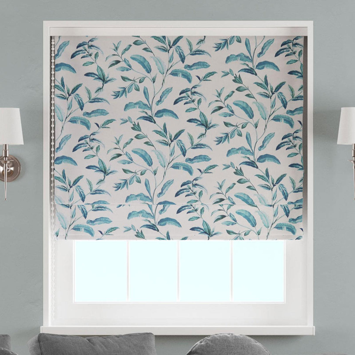 Oasis Lapis Made To Measure Roman Blind by Style Furnishings