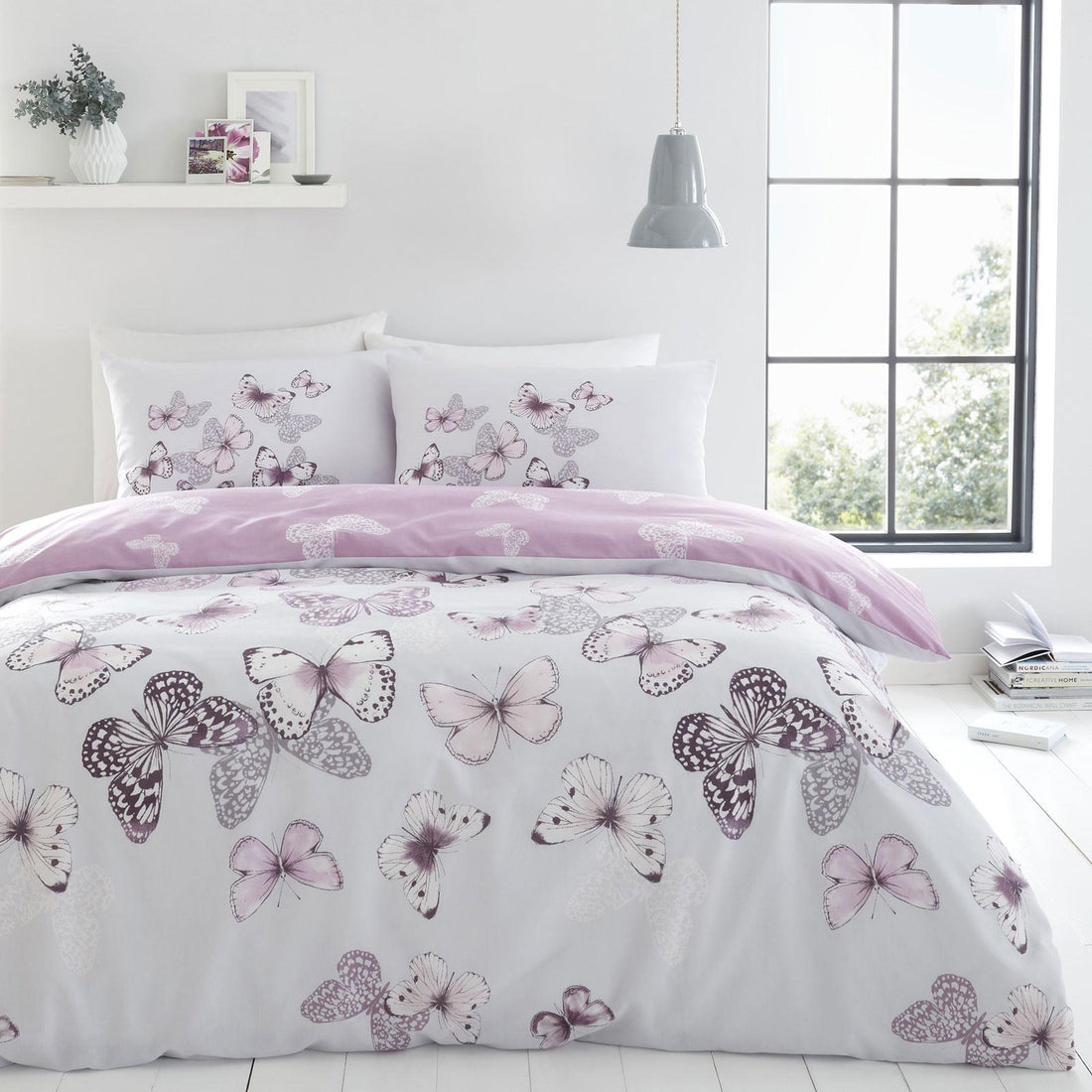 Catherine Lansfield Scatter Butterfly Duvet Cover Set
