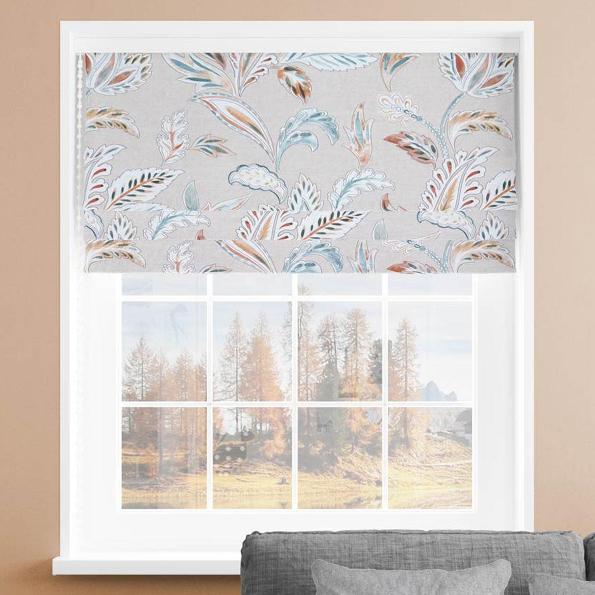 Cordoba Autumn Made To Measure Roman Blind by Style Furnishings