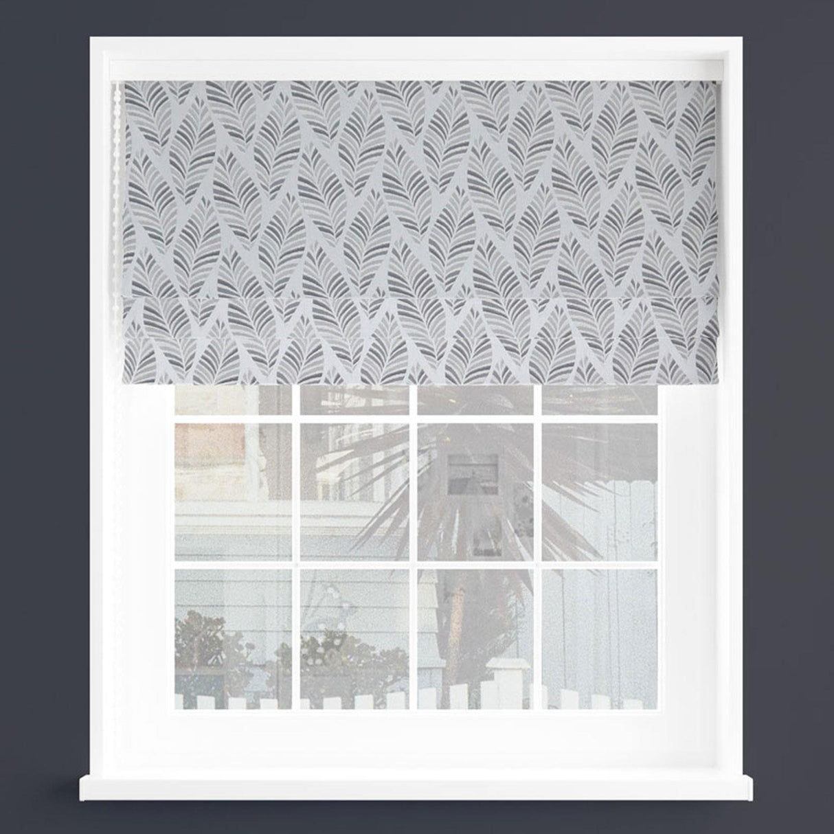 Metz Grey Made To Measure Roman Blind by Style Furnishings