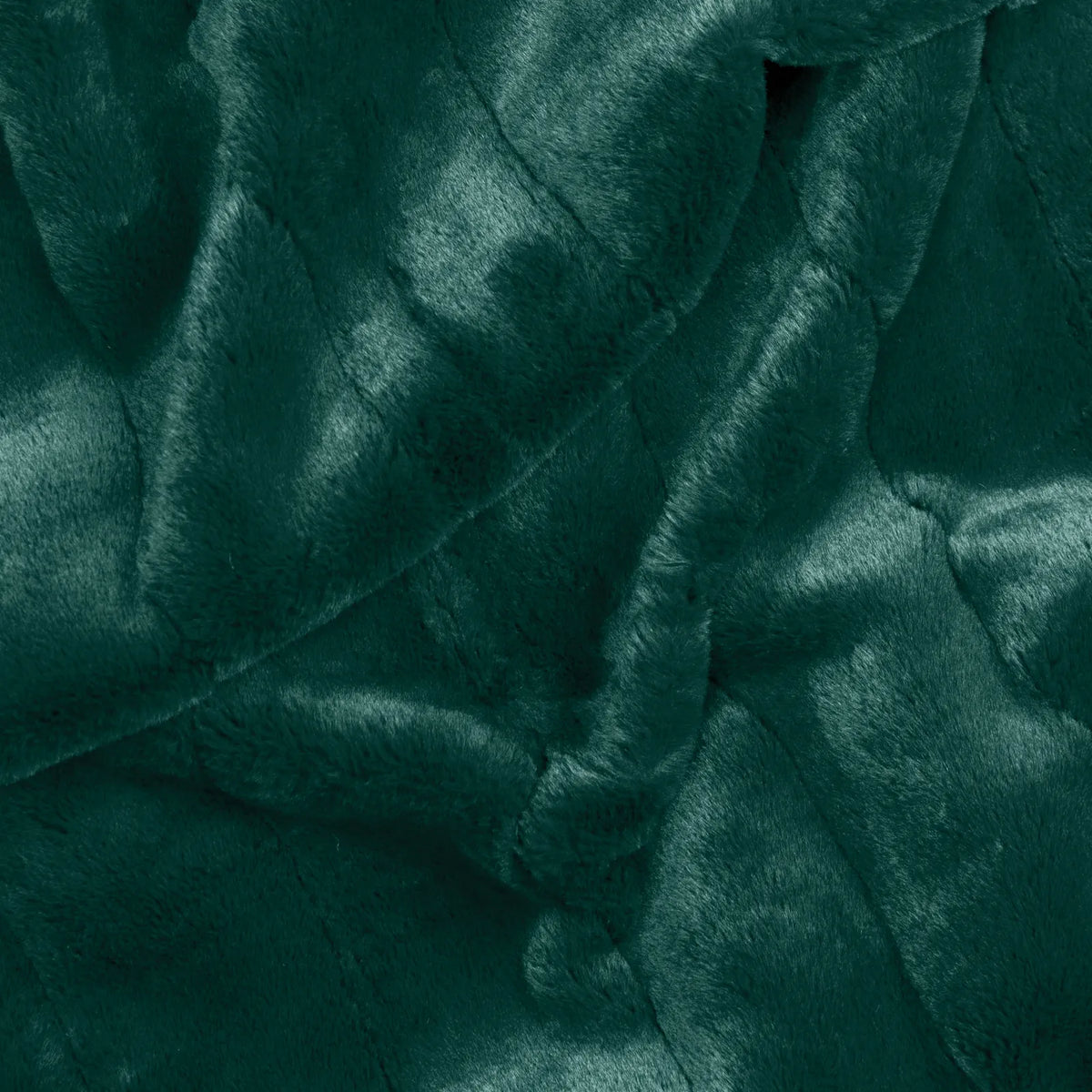 Empress Faux Fur Reversible Emerald Velvet Throw Blanket 130cm x 180cm / 140cm x 200cm - additional product view 3
