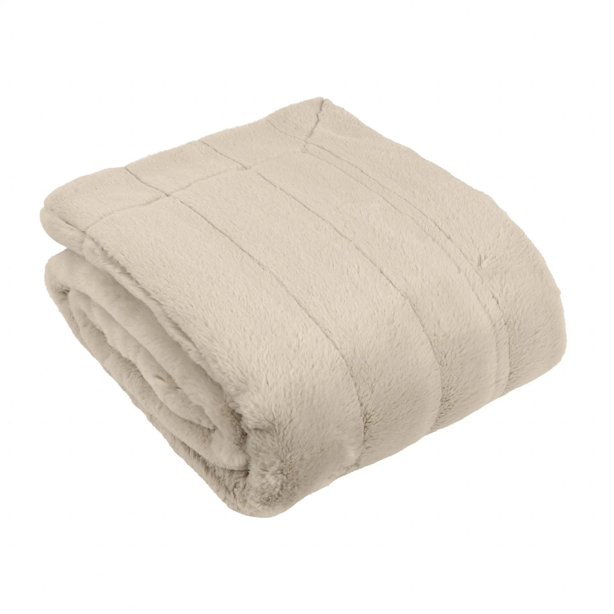 Empress Faux Fur Throw Oatmeal - image 2