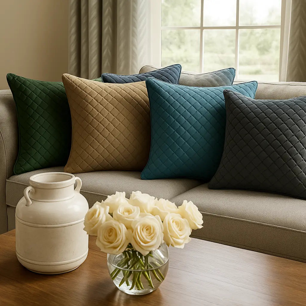 Epsom Cushion Cover and Filled Cushion 18" x 18" (45cm x 45cm) by Sundour 2