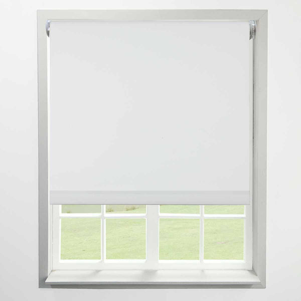 Erebus Made to Measure Roller Blind (Blackout) White - Ideal