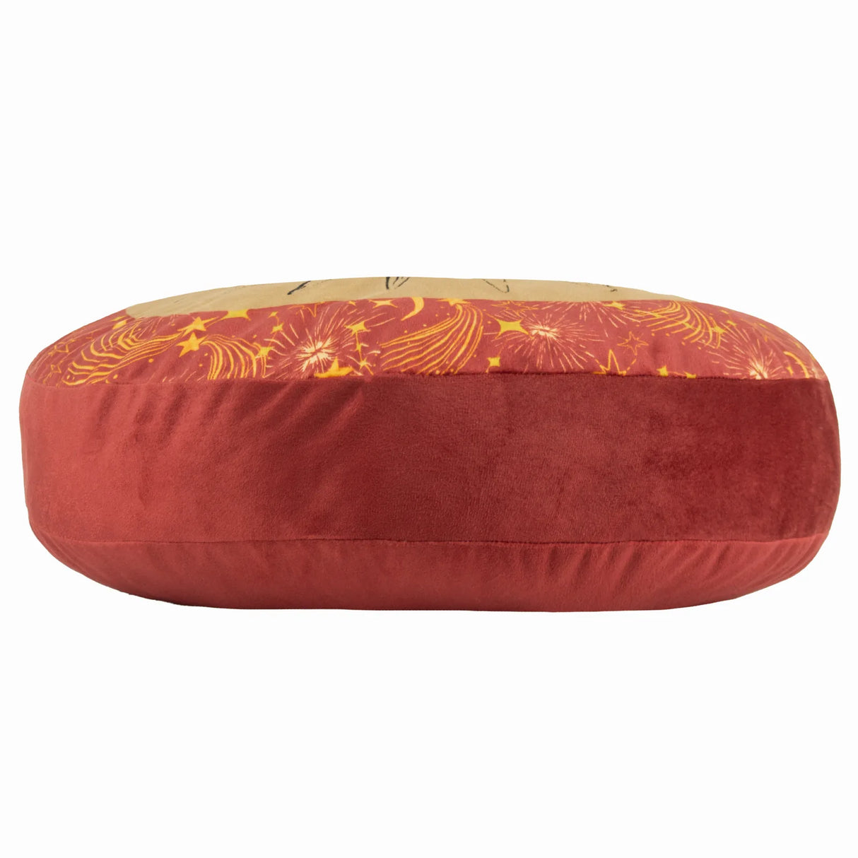 Ethereal Sun Velvet Round Cushion Gold Dust/Rust 40 x 40cm - image 4