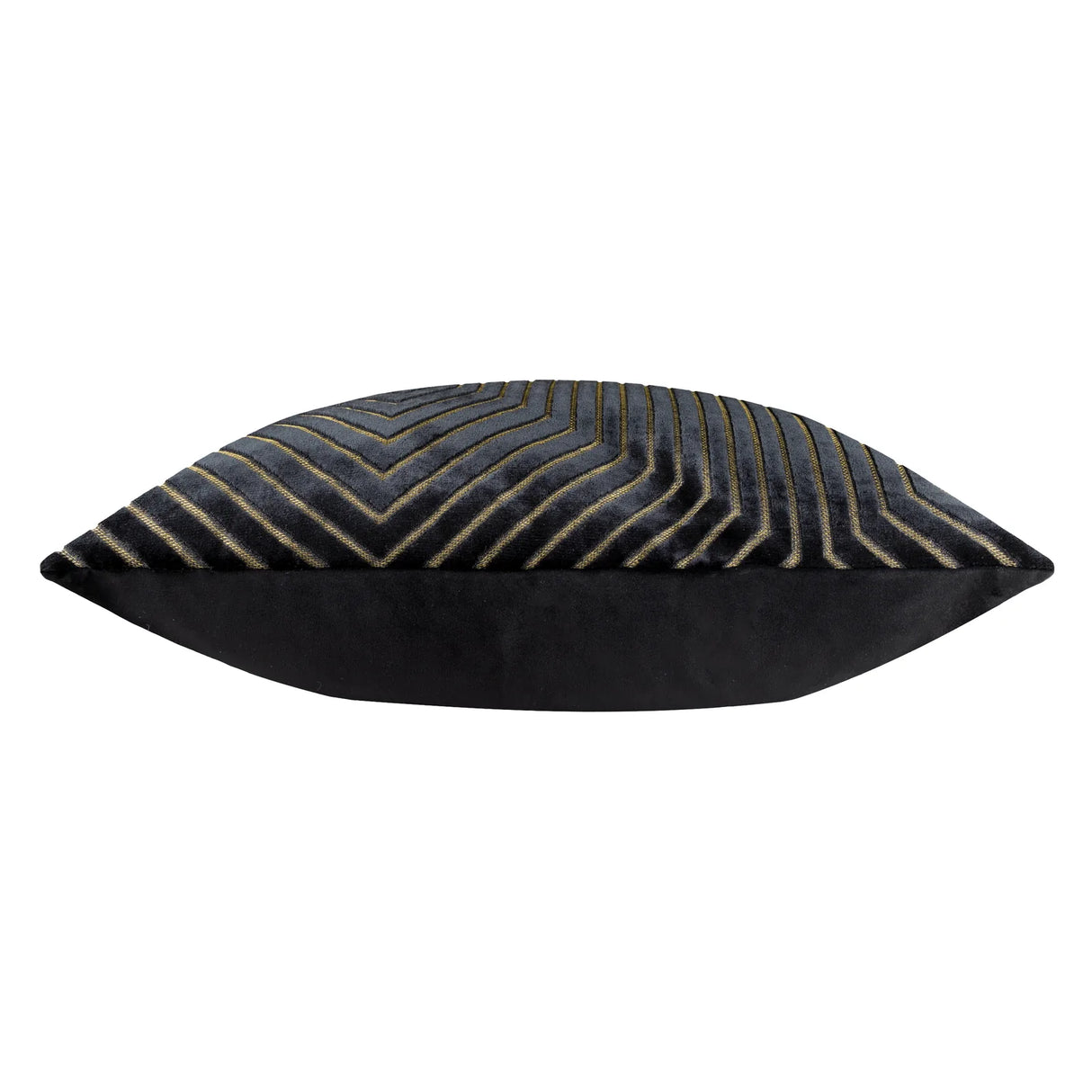 Evoke Cut Velvet Cushion Cover Black 55 x 55cm - image 4
