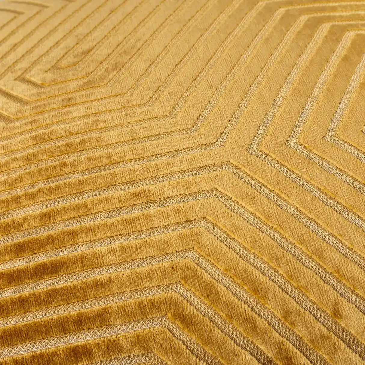 Evoke Cut Velvet Cushion Cover Gold 55 x 55cm - image 5