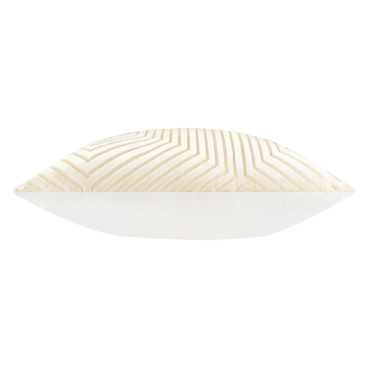 Evoke Cut Velvet Cushion Cover Ivory 55 x 55cm - image 4