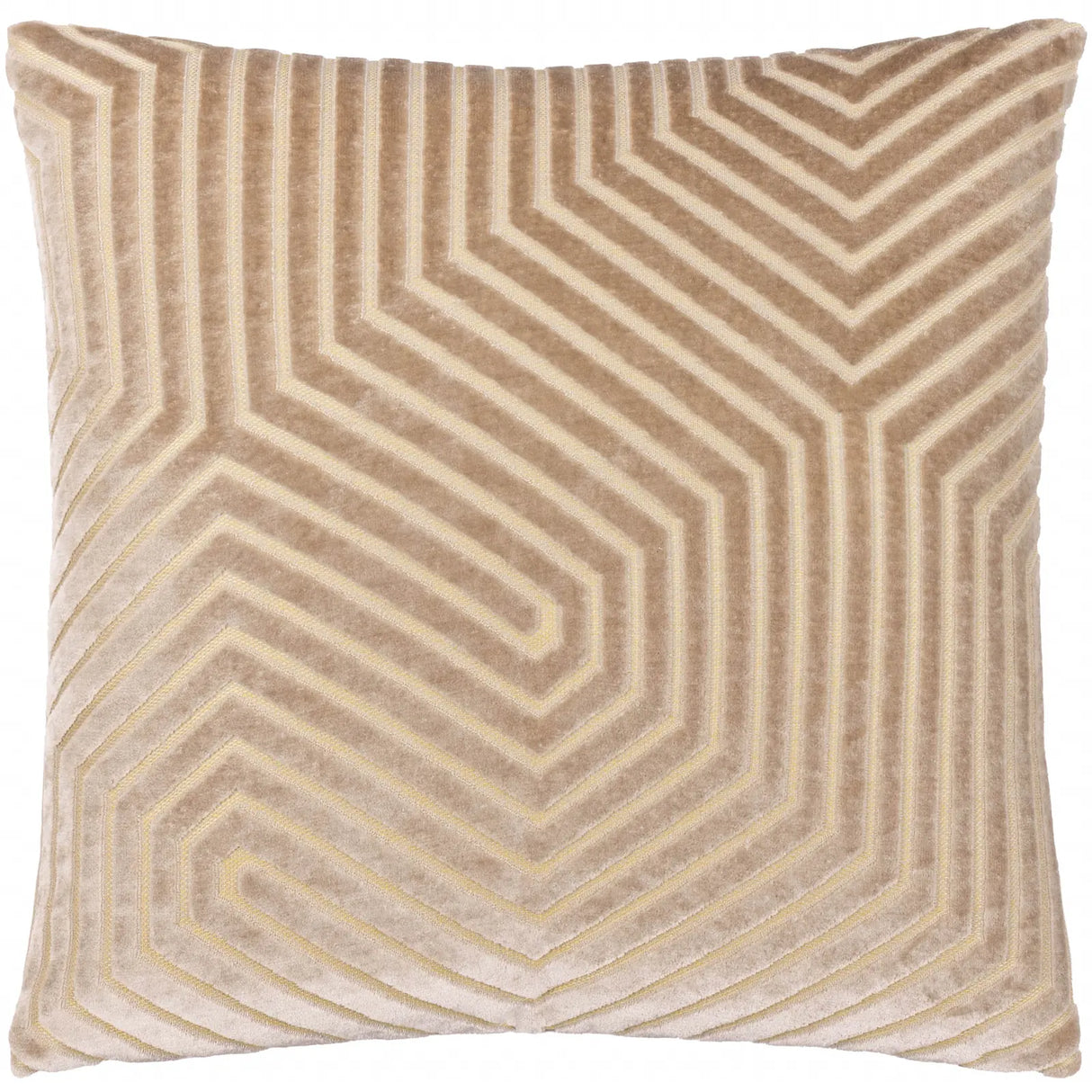 Evoke Cut Velvet Cushion Cover Mink - image 2