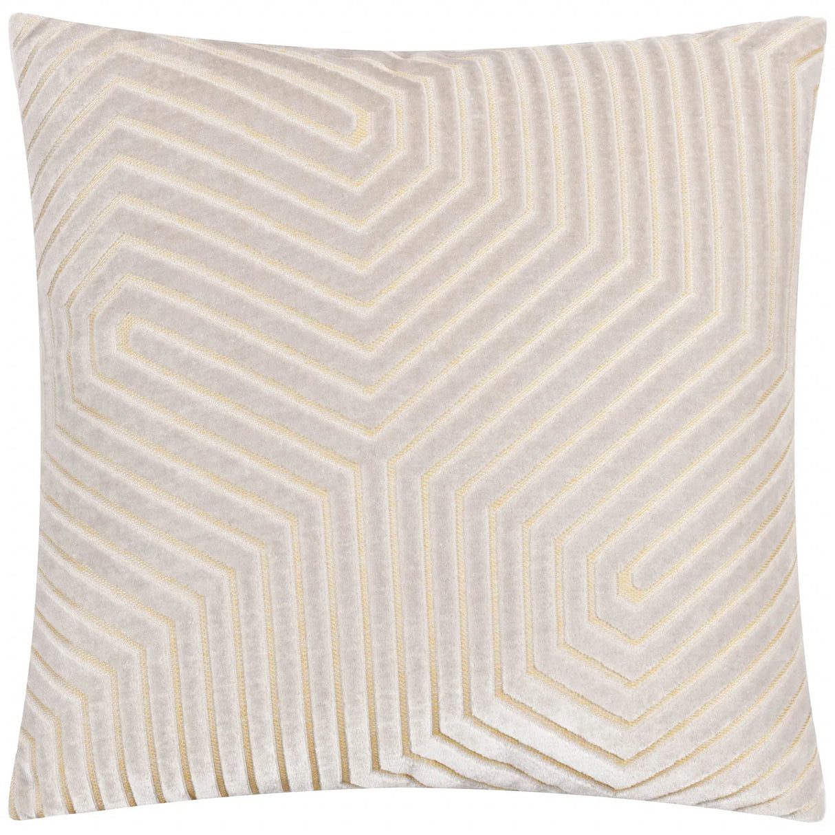 Evoke Cut Velvet Cushion Cover Oyster - image 2