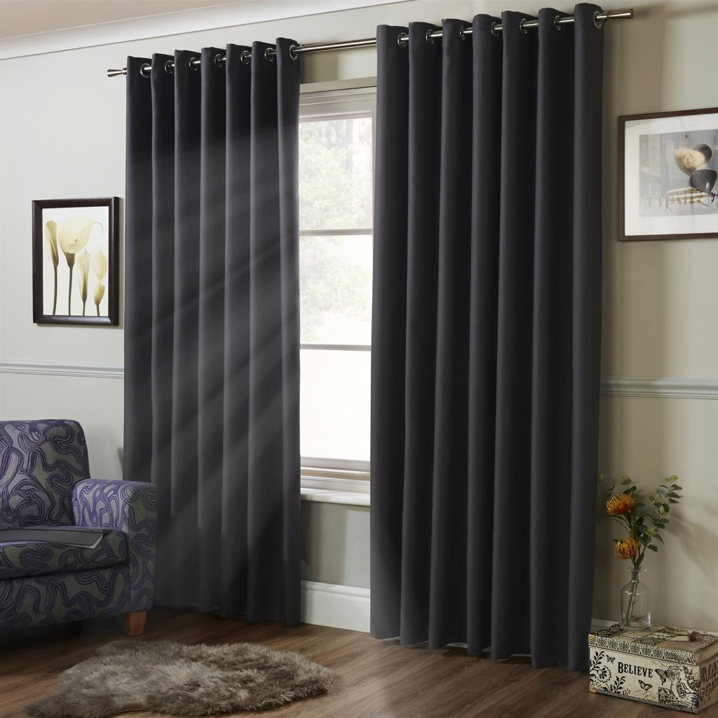 Elise Blackout Room Darkening Eyelet Curtains by Alan Symonds