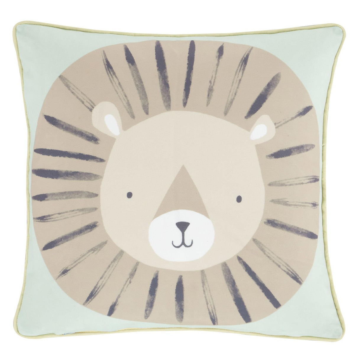 Catherine Lansfield Roarsome Animals Green Kids Filled Cushion 3