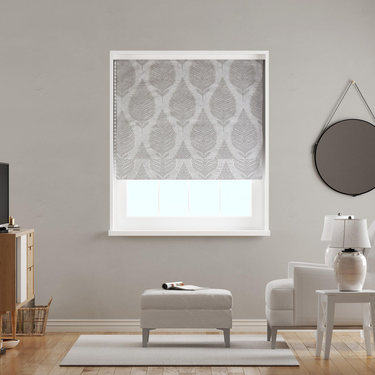 Osmunda Pearl Made To Measure Roman Blind by Style Furnishings